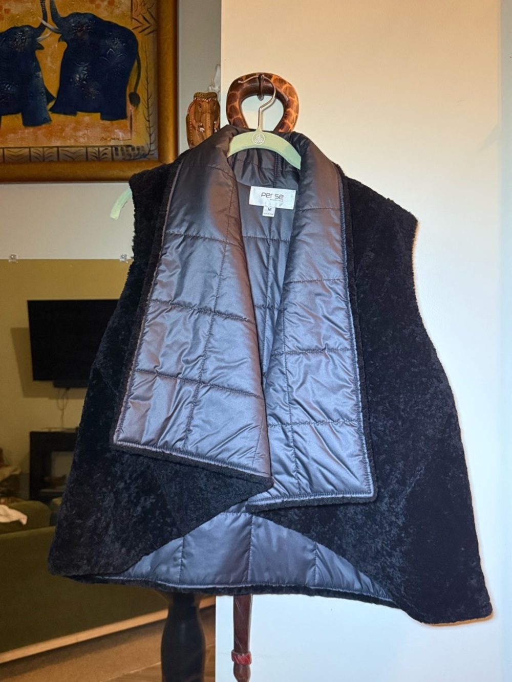 Perse Shearling Vest